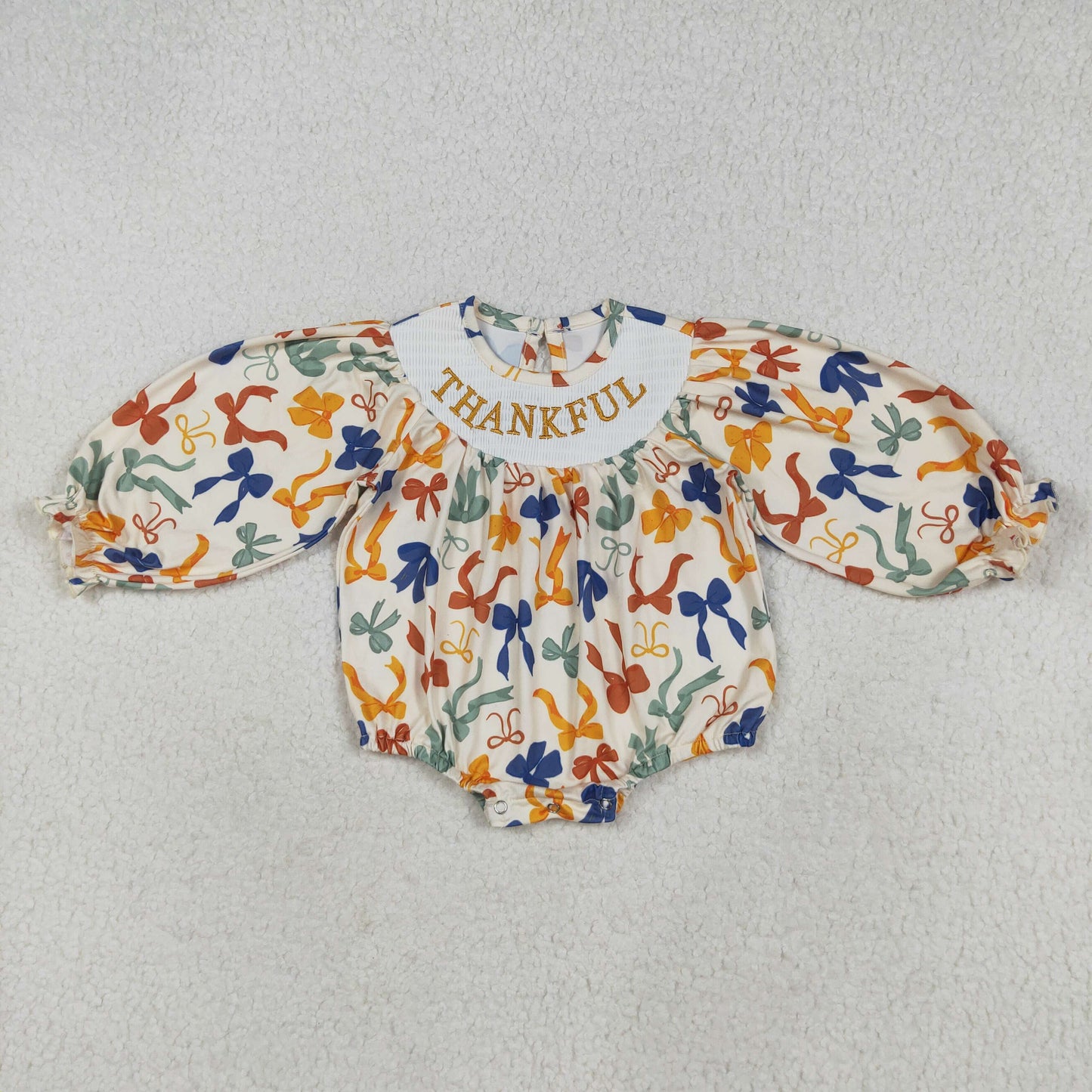 RTS Sibling baby girls clothes smocked embroidery long Sleeve dress and rompers