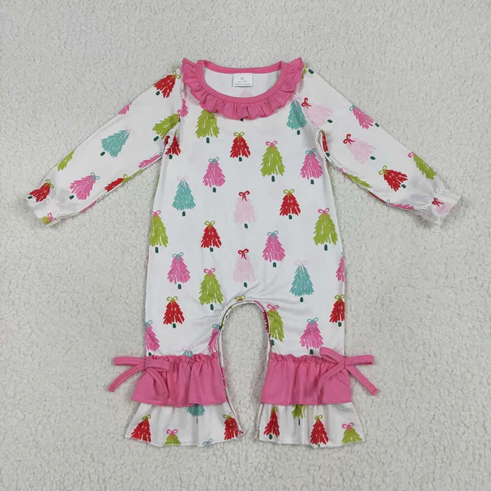 RTS NO MOQ Sibling Baby girl clothes Christmas long-sleeved trousers suit & romper