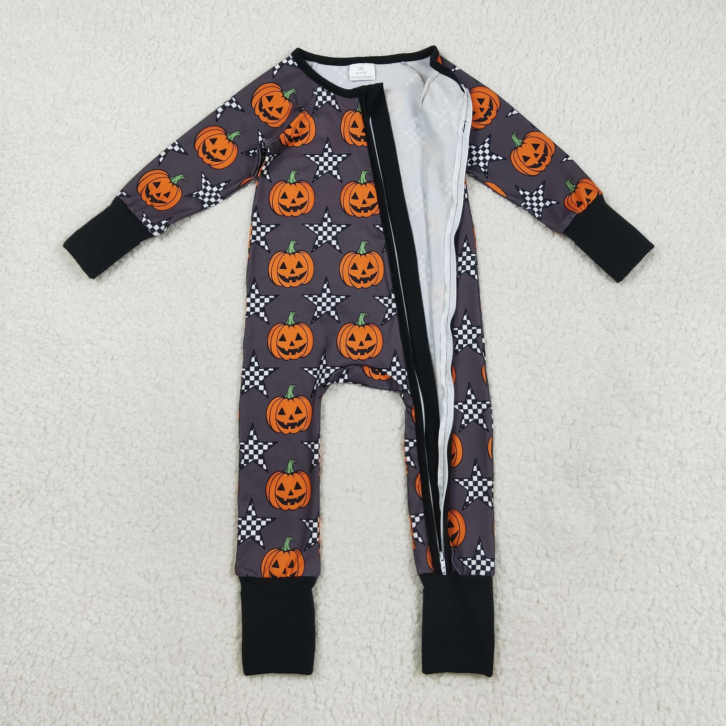 RTS NO MOQ Sibling Baby boy girls clothes Halloween long-sleeve rompers