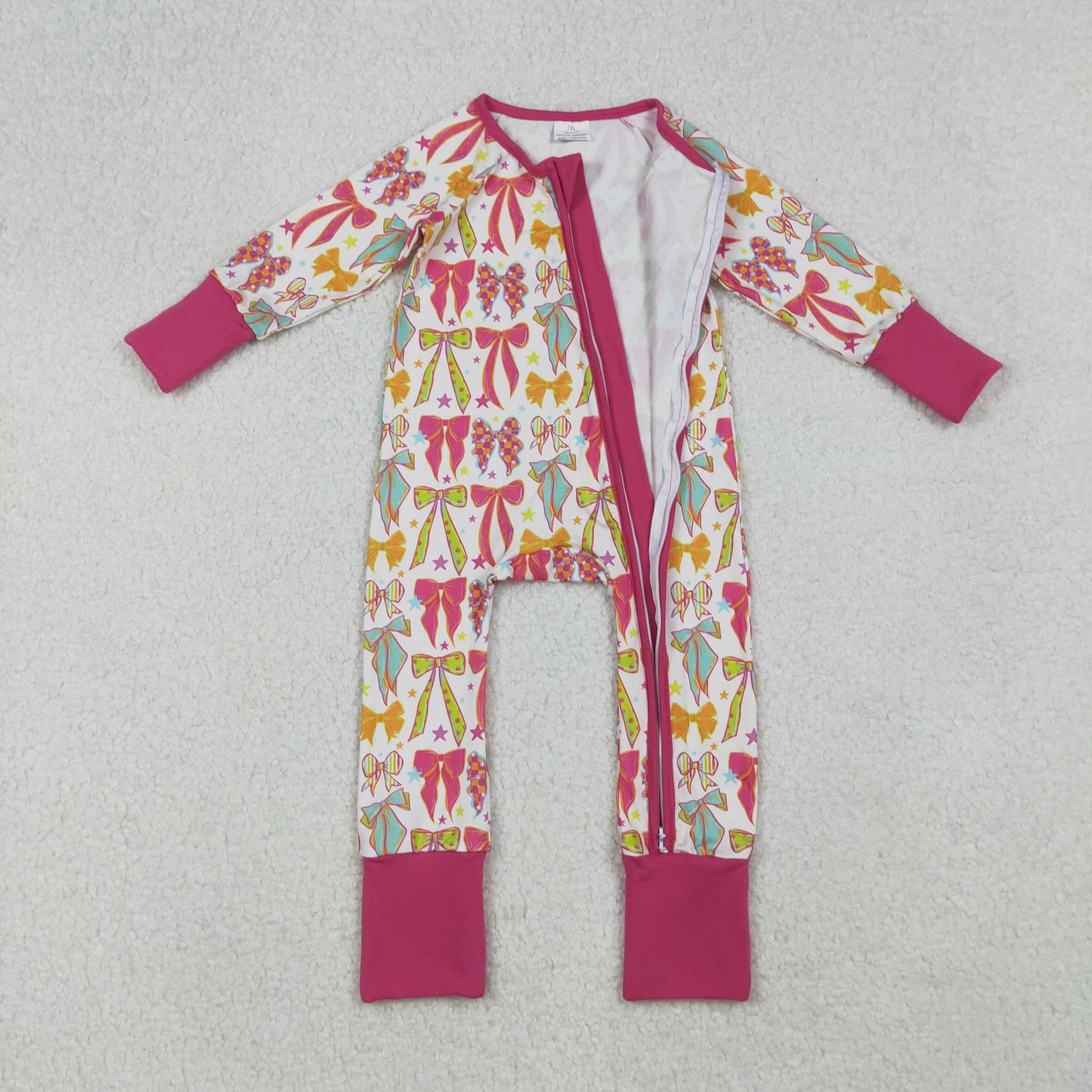 RTS NO MOQ Sibling Baby girls clothes bow long-sleeved trousers suit & rompers and top
