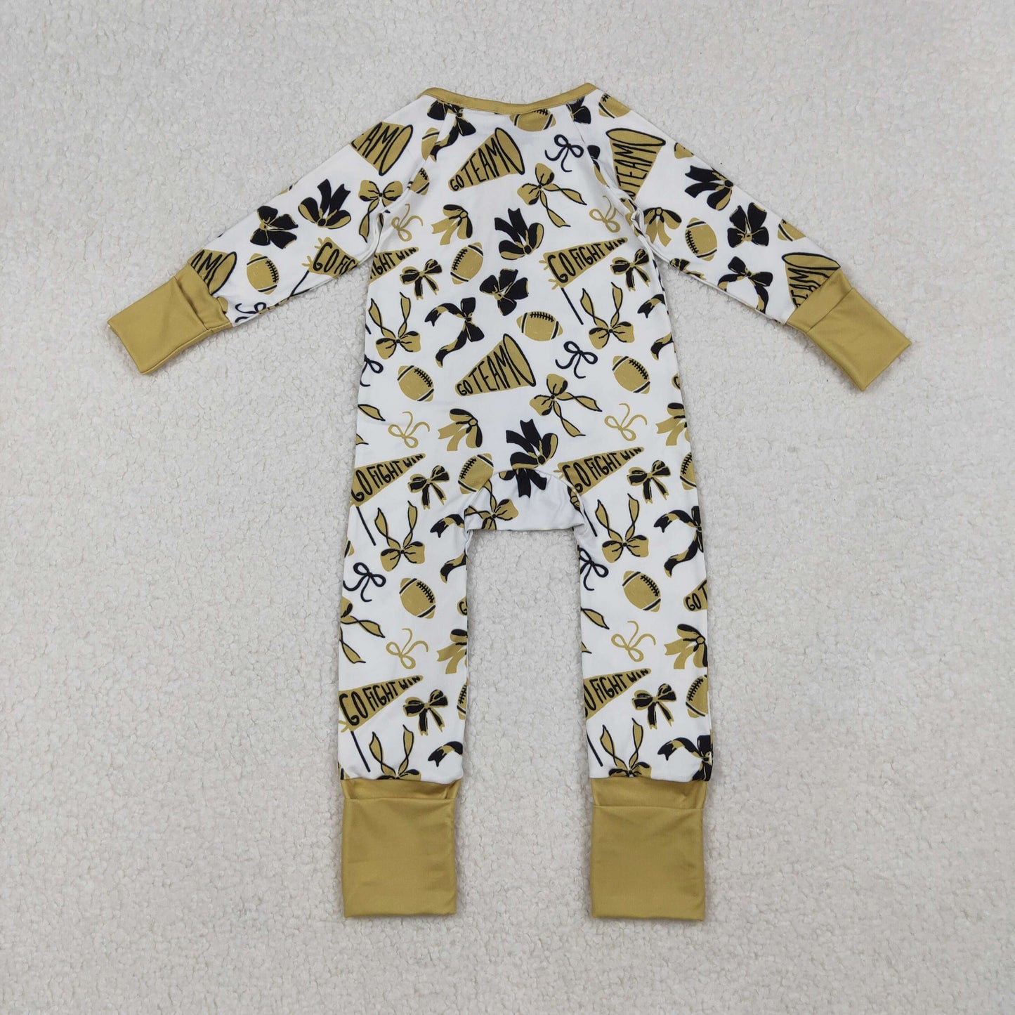 RTS NO MOQ Sibling Baby boy girl clothes Bow long Sleeve Romper Mixed Sizes