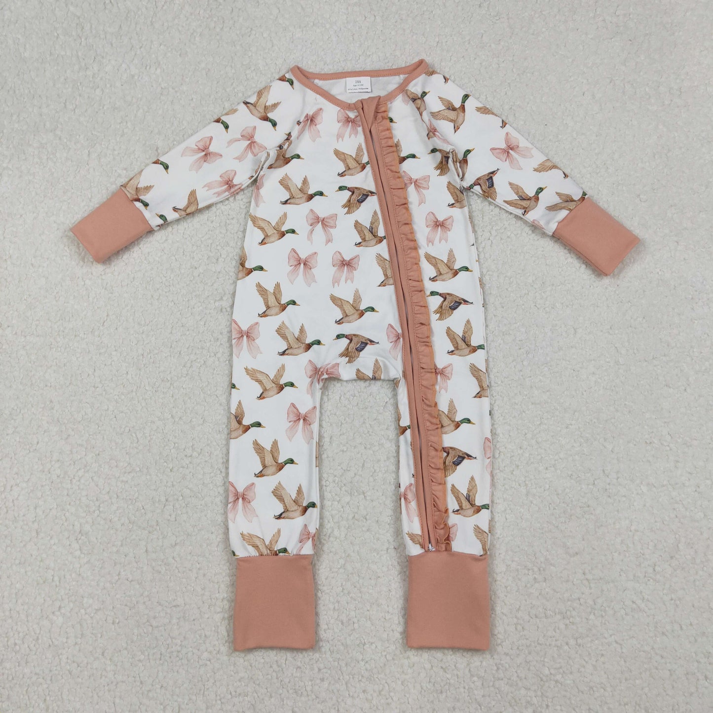 RTS NO MOQ Sibling Baby boy girls clothes camouflage duck long-sleeve rompers