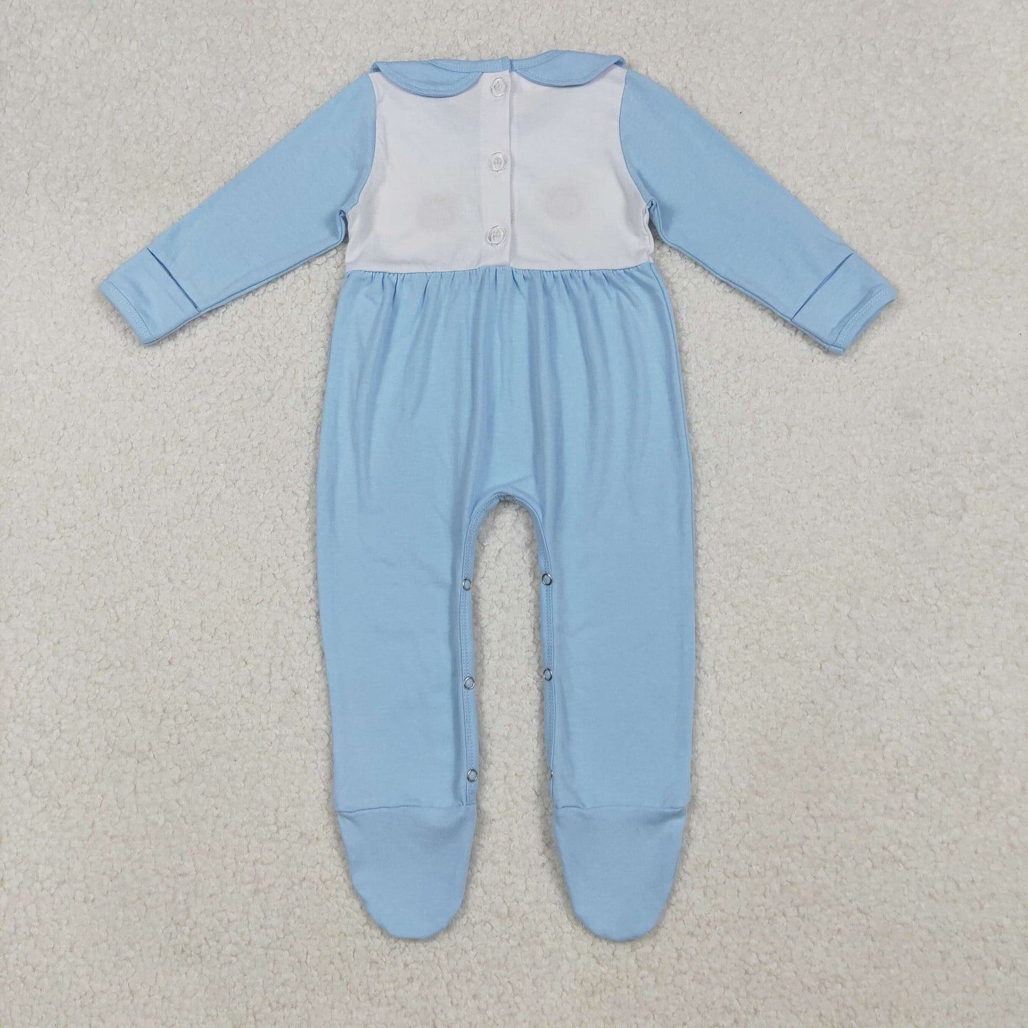 RTS NO MOQ Sibling Baby girls boy clothes embroidery halloween pumpkin turkey long sleeve rompers