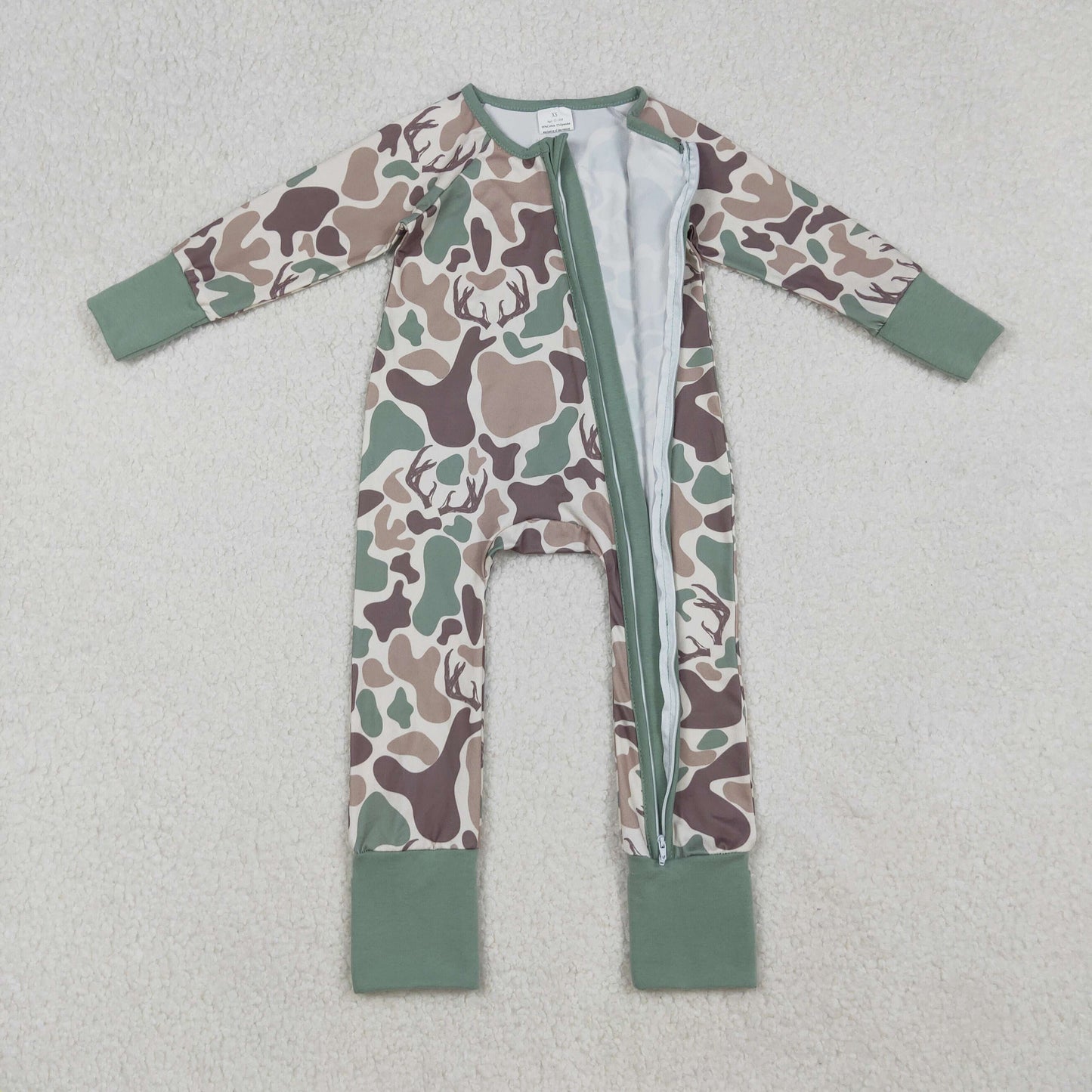 RTS NO MOQ Sibling Baby boy girls clothes camouflage duck long-sleeve rompers