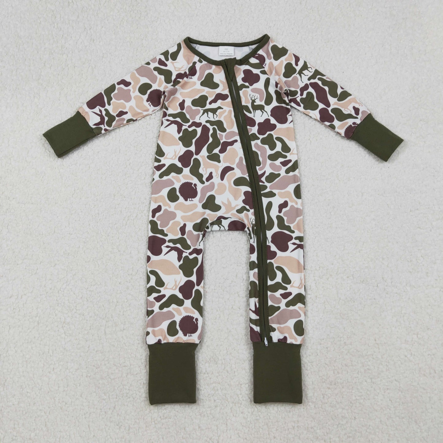 RTS NO MOQ Sibling Baby boys clothes camouflage long-sleeved trousers suit & rompers and and shorts