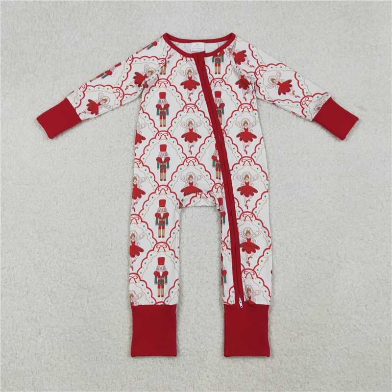 RTS NO MOQ Sibling baby girl clothes Christmas long sleeve pants Sets and romper and adult set