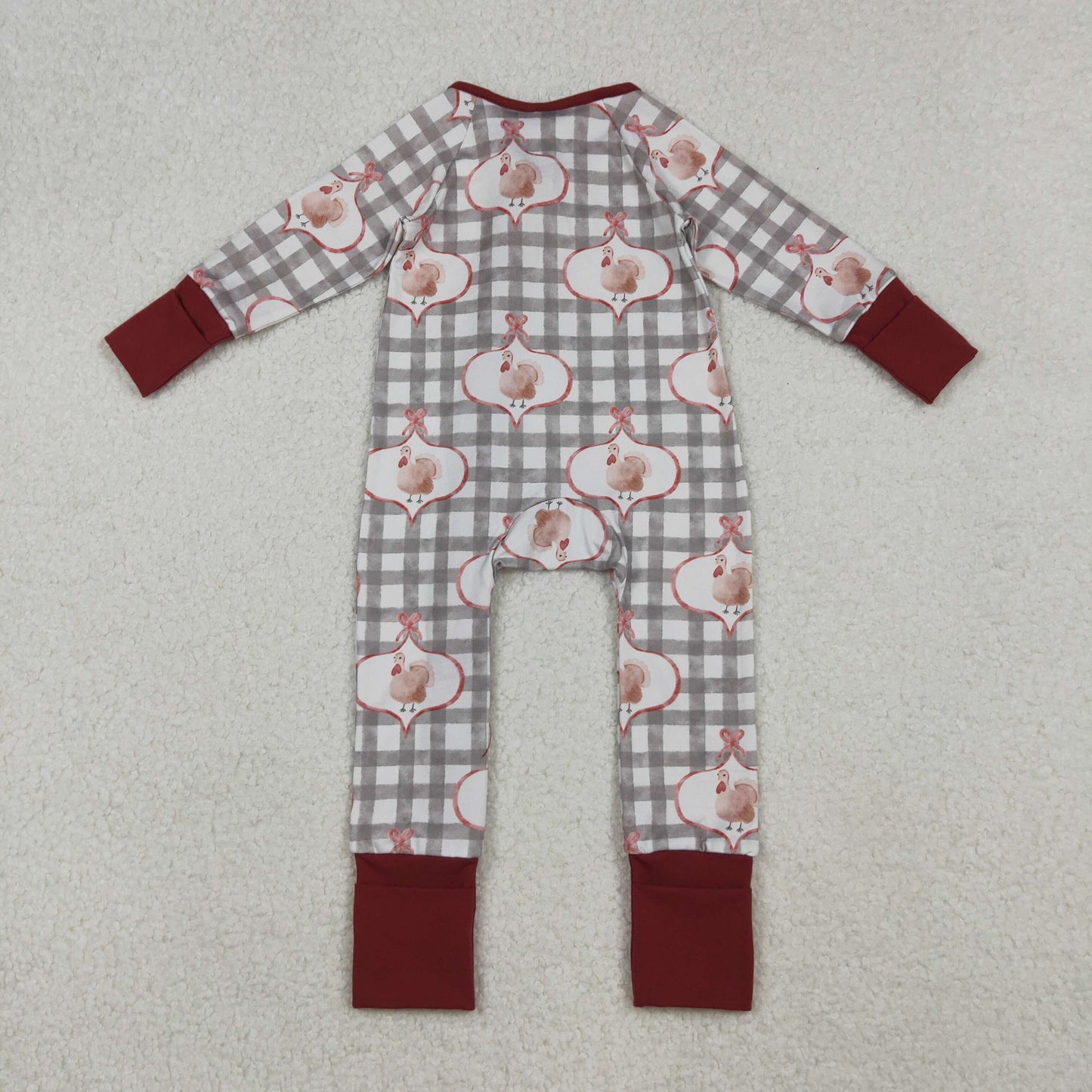 12/18m-7/8t RTS NO MOQ Sibling Baby girls clothes thanksgiving turkey long sleeve pants sets and rompers