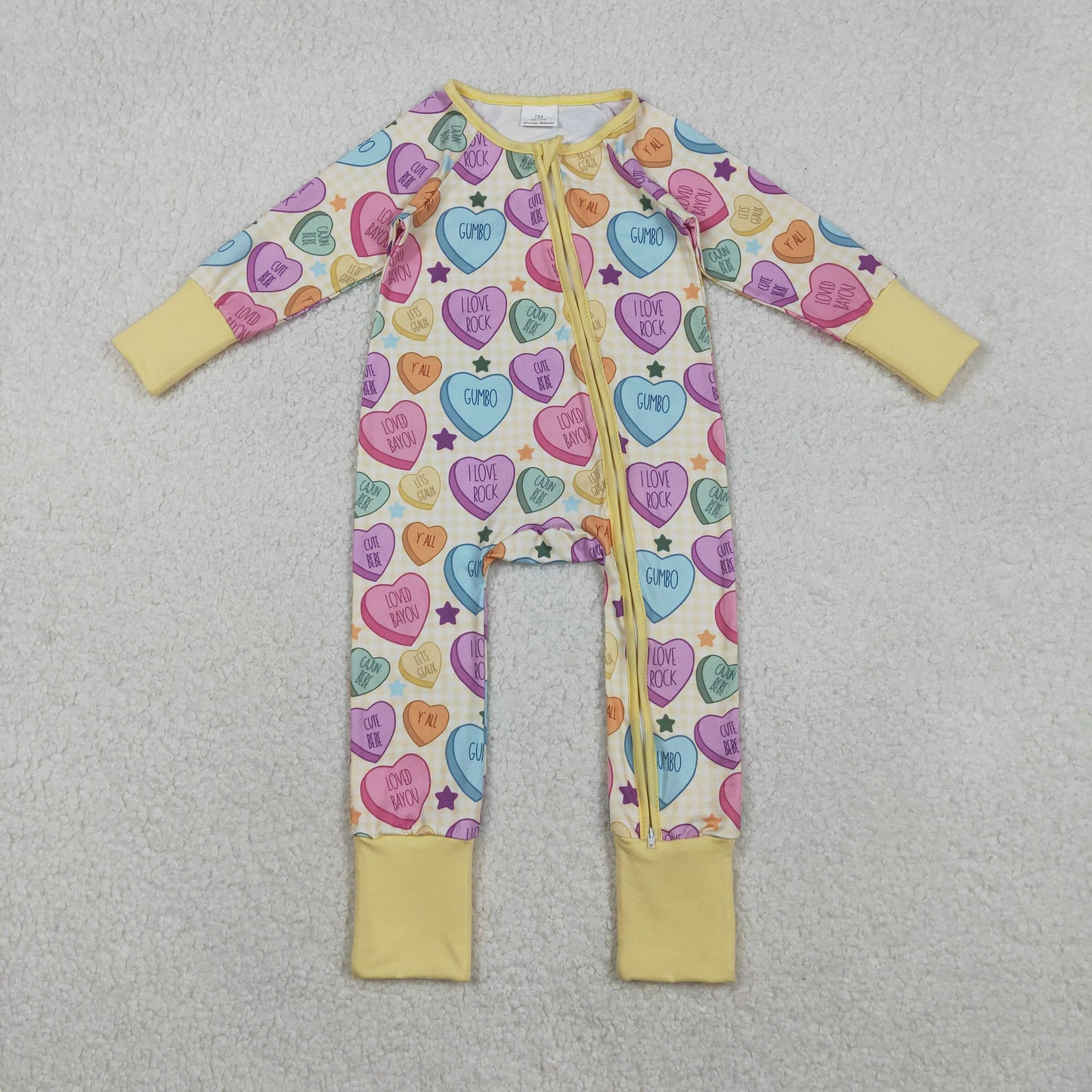 RTS NO MOQ Sibling Baby girls clothes Valentine love long-sleeve rompers
