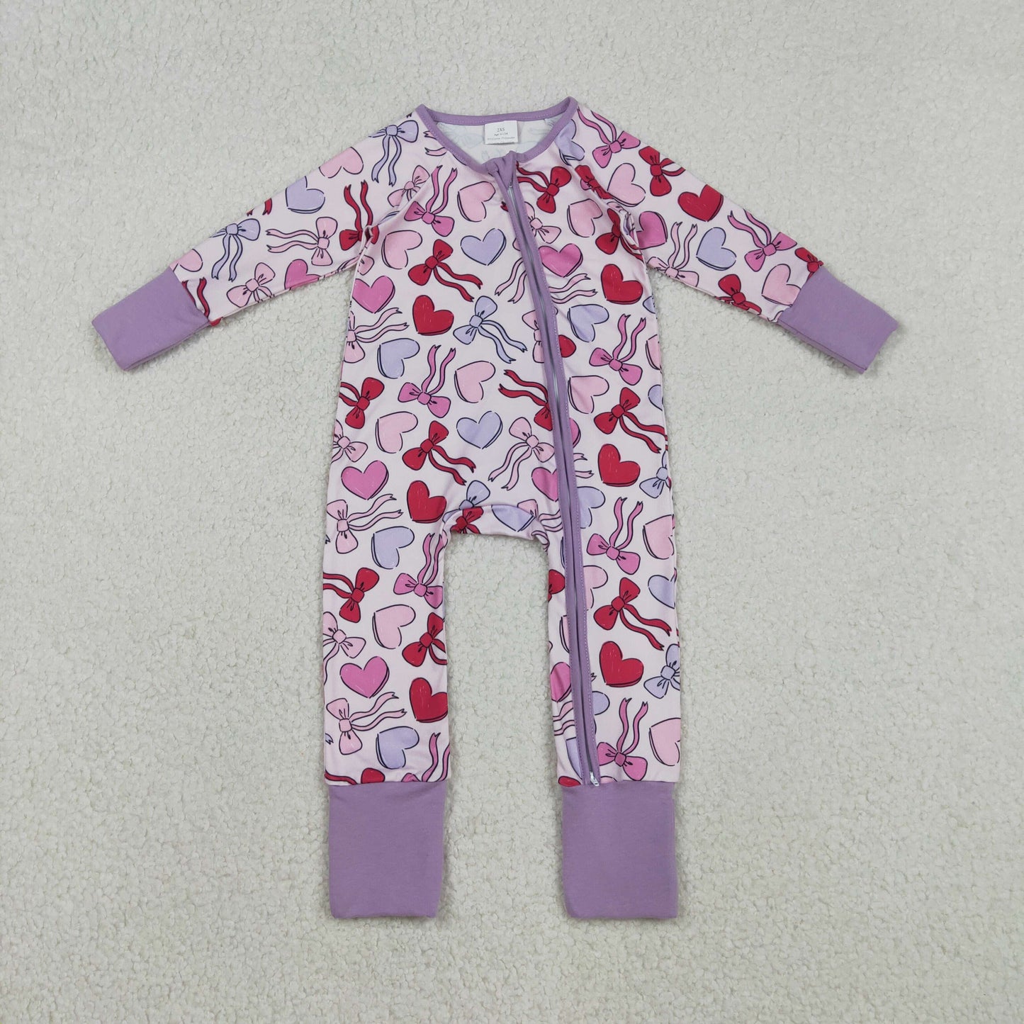 RTS NO MOQ Sibling Baby girls clothes Valentine love long-sleeve rompers