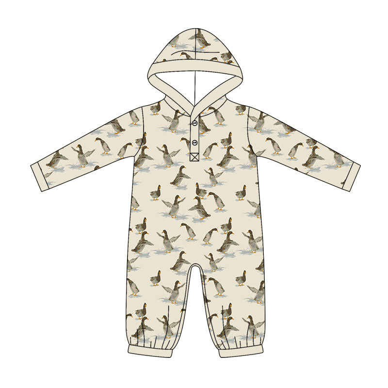 (Pre Order) No moq milk silk Baby Boys Horse Rodeos Long Sleeve Hunting Rompers