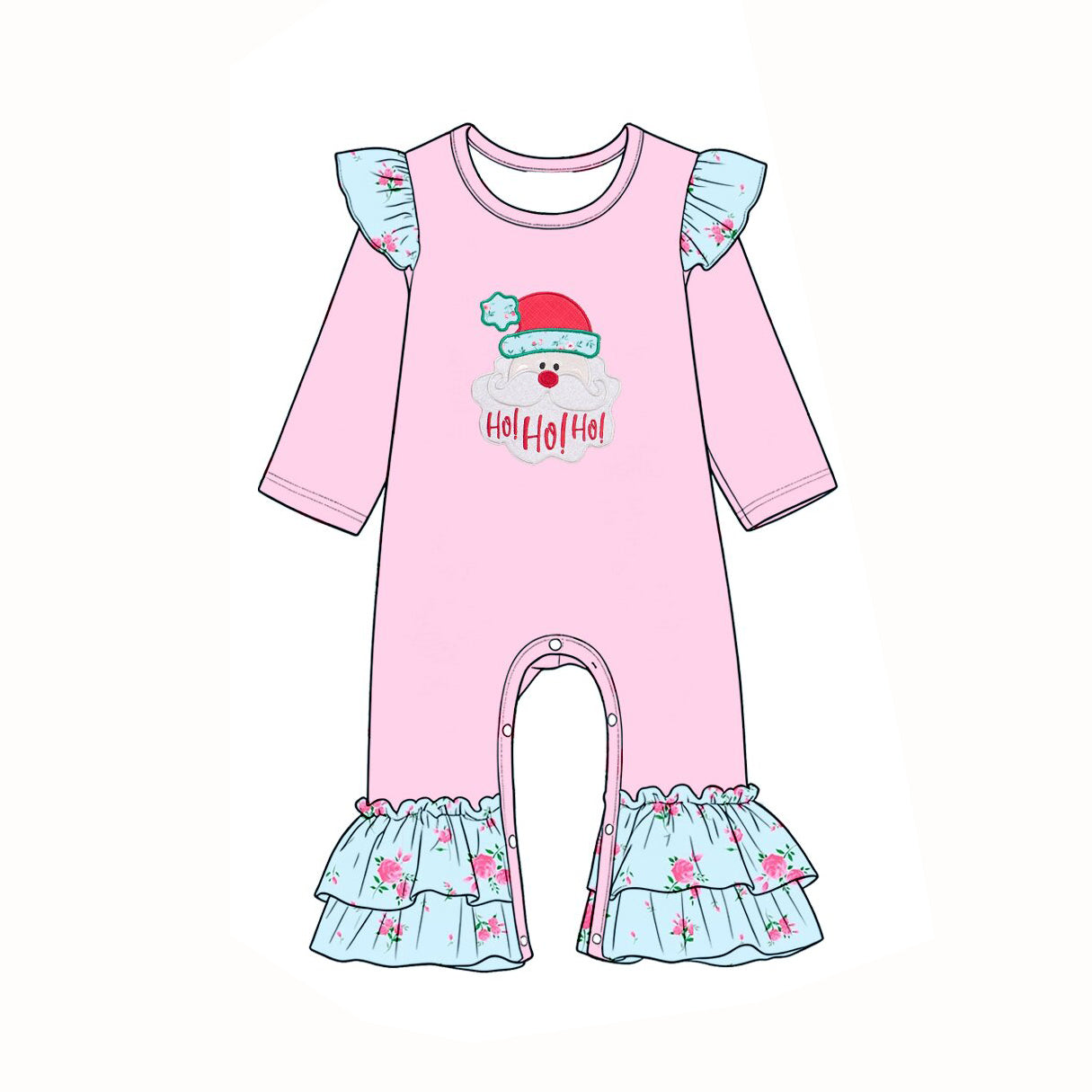 (Preorder new) No moq Baby Girls Christmas Long-Sleeved sweater pant Lace Pajama Bodysuit Set