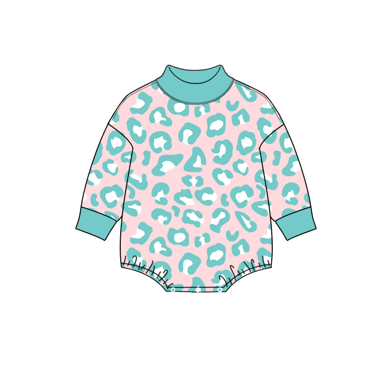 (Preorder new) No moq yoga fabric Baby Girls Leopard Print Long Sleeve Top And Leggings Set