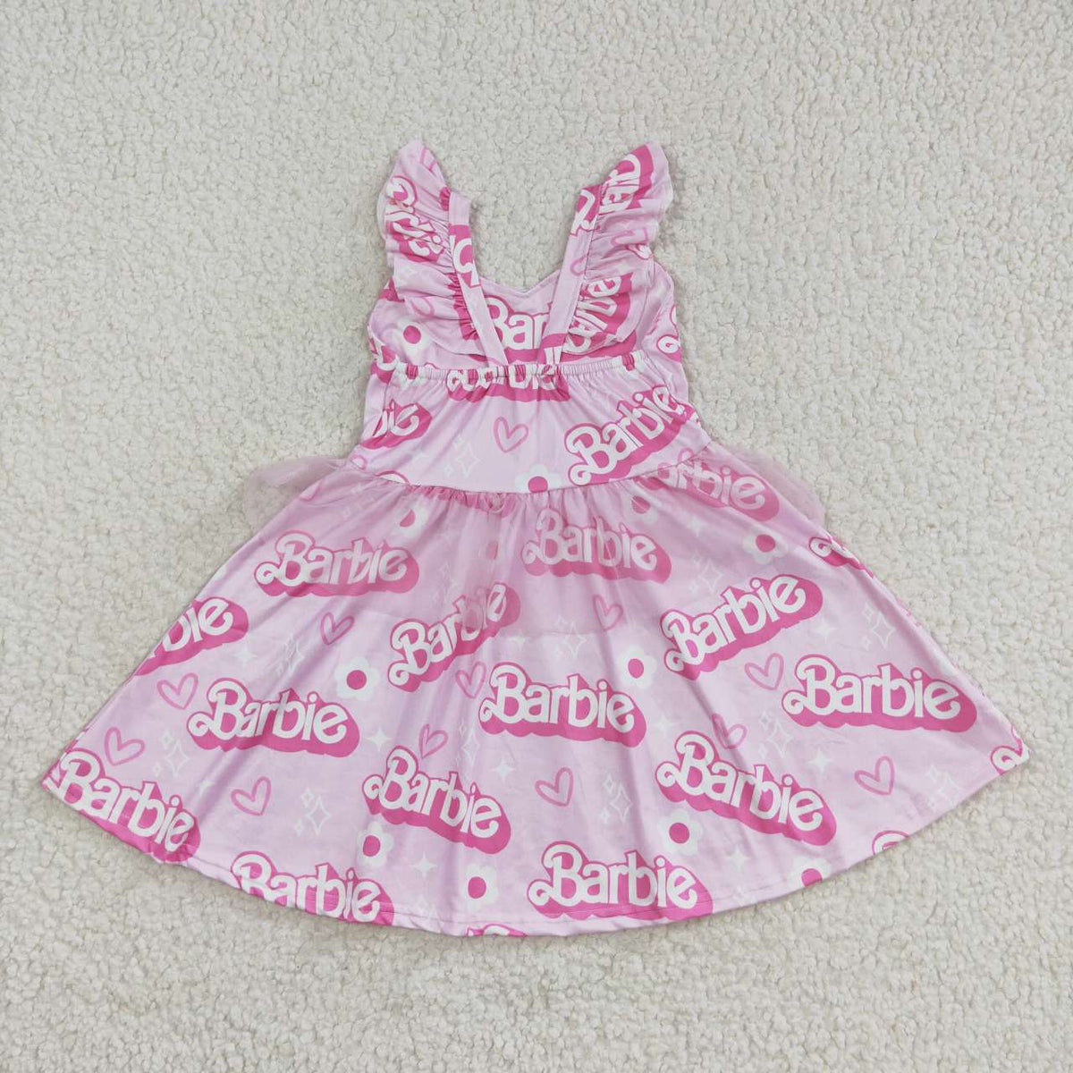 GSD0463 Cute Clothes pink flying sleeve dress