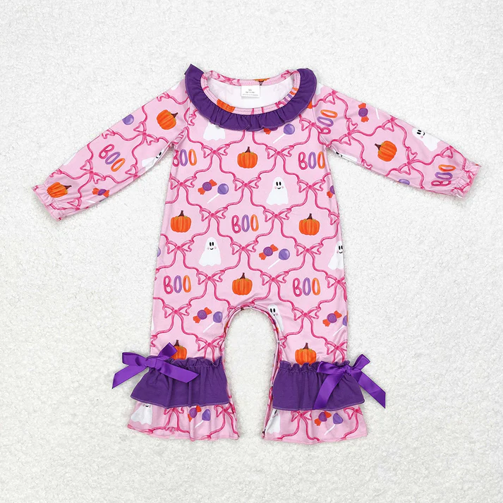 RTS NO MOQ Shipping time 5-7days Halloween Ghost Sibling Dresses Rompers Clothes Sets