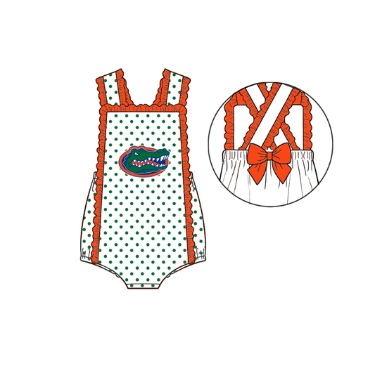custom moq 5 mix size LYLY01 Baby Girls Cute Polka Dot Print Sleeveless Team Romper Back Bow Summer Outfit