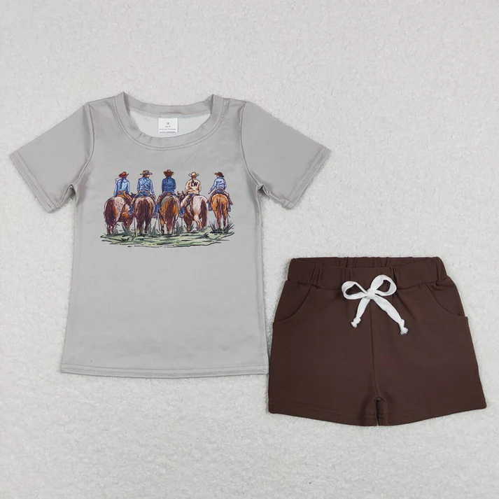 RTS Boys duck short sleeve shorts suit