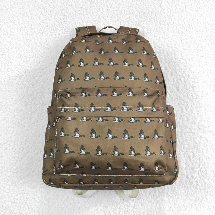 RTS NO MOQ Baby Kids Ducks Hunting Sibling Backpack Back Bags 17*13.2*5inches