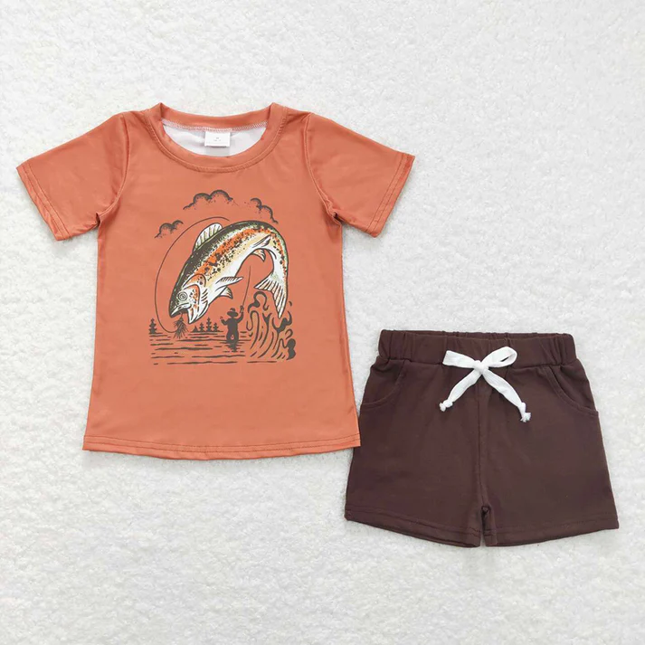 RTS Boys duck short sleeve shorts suit