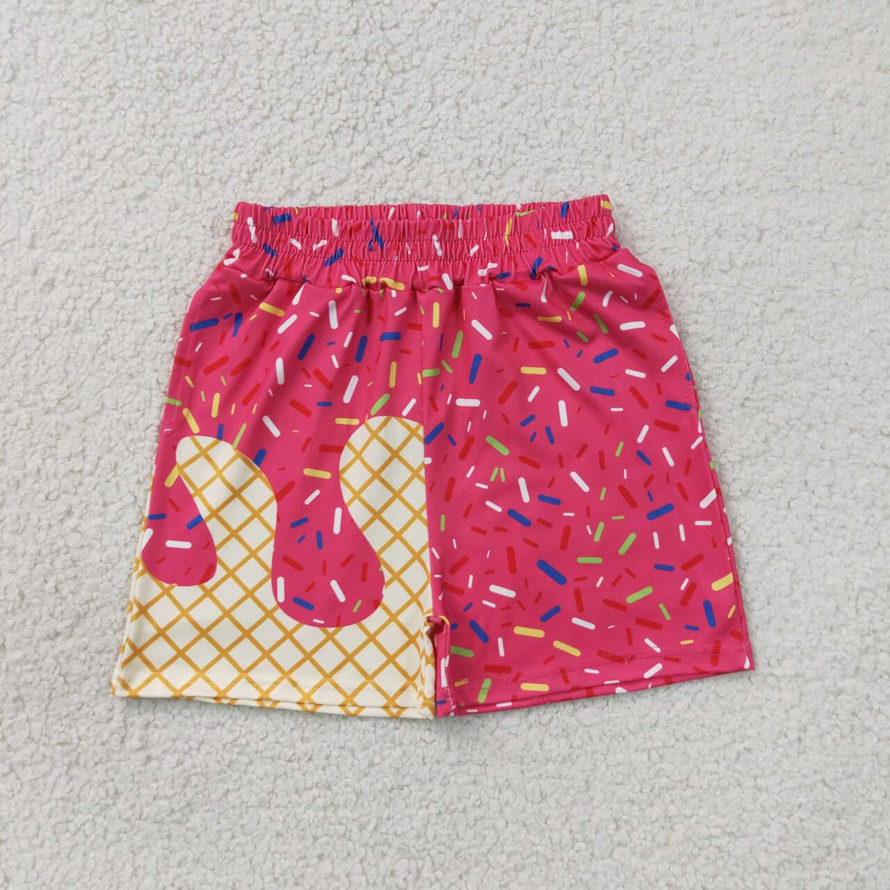 RTS NO MOQ milk silk SS0636 Baby Girls Cute Watermelon Drip Team Shorts Summer Bottom