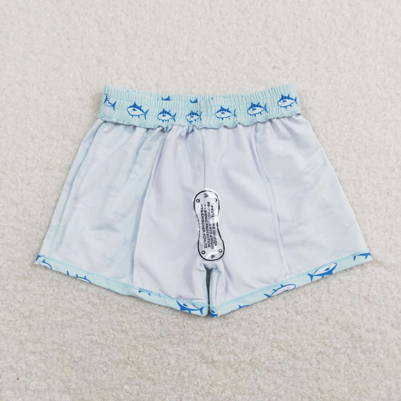RTS NO MOQ ETA 5/7days Arrived S0171 Shark Teal Swim Shorts