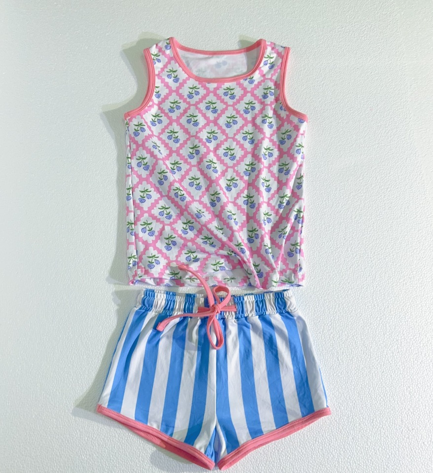RTS girls short sleeve shorts suit