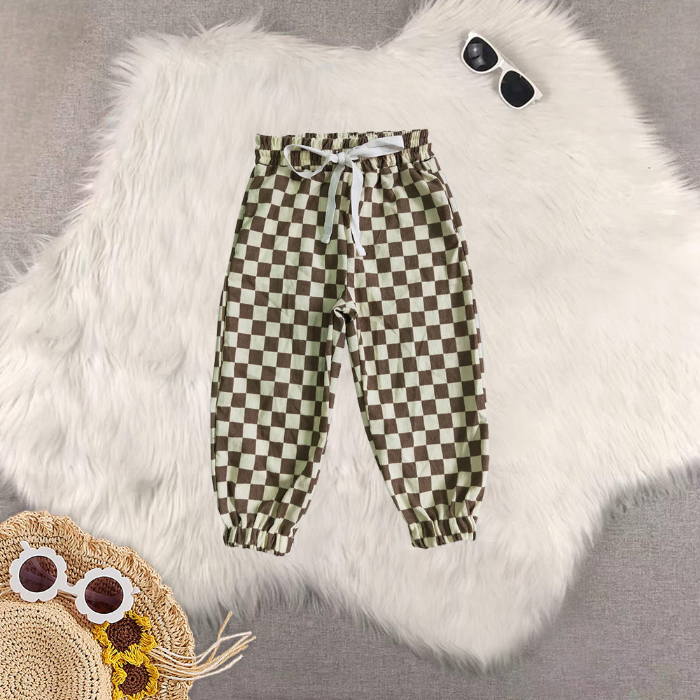 RTS NO MOQ Sibling Baby boy girl clothes Summer yoga pants