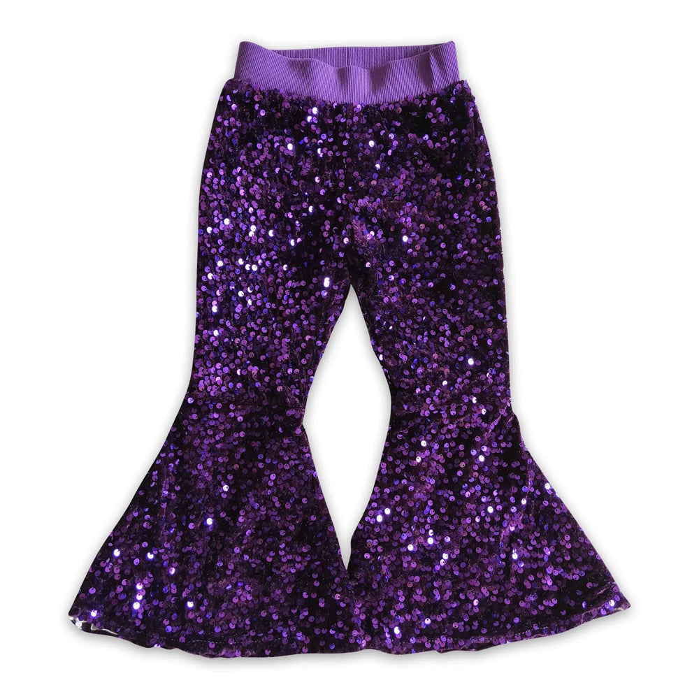 RTS NO MOQ Sibling baby girl clothes SEAUIN All Colors Sequined Gari Safety Pants add  lining（副本）