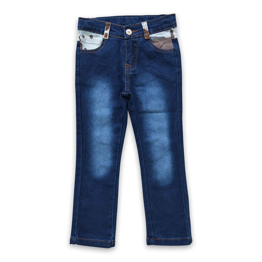RTS NO MOQ Sibling Denim Baby Boys Straight Leg Denim Jeans