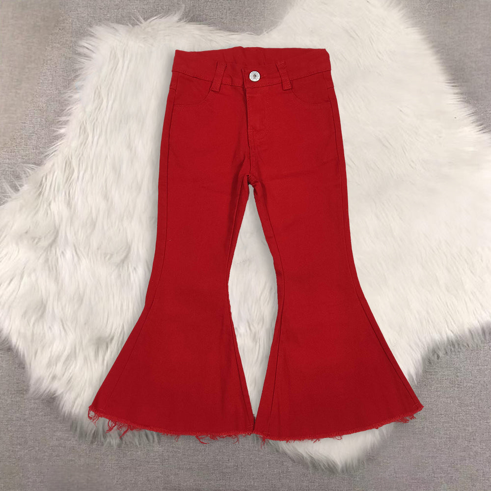 RTS NO MOQ Sibling Baby Girls clothes cheer short sleeve pants Set and top and jeans pants