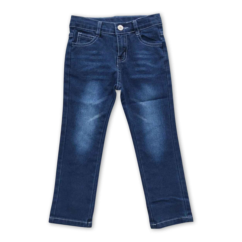 RTS NO MOQ Sibling Denim Baby Boys Straight Leg Denim Jeans