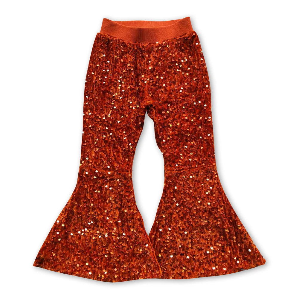 RTS NO MOQ Sibling baby girl clothes SEAUIN All Colors Sequined Gari Safety Pants add  lining（副本）