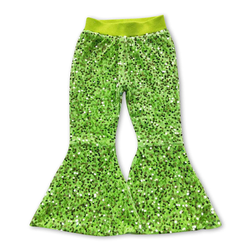 RTS NO MOQ Sibling baby girl clothes SEAUIN All Colors Sequined Gari Safety Pants add  lining（副本）