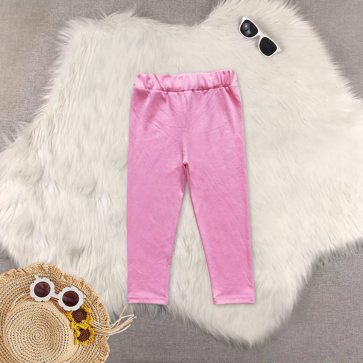 RTS NO MOQ Sibling baby girl clothes embroidery easter short sleeve Pants set and top and pants