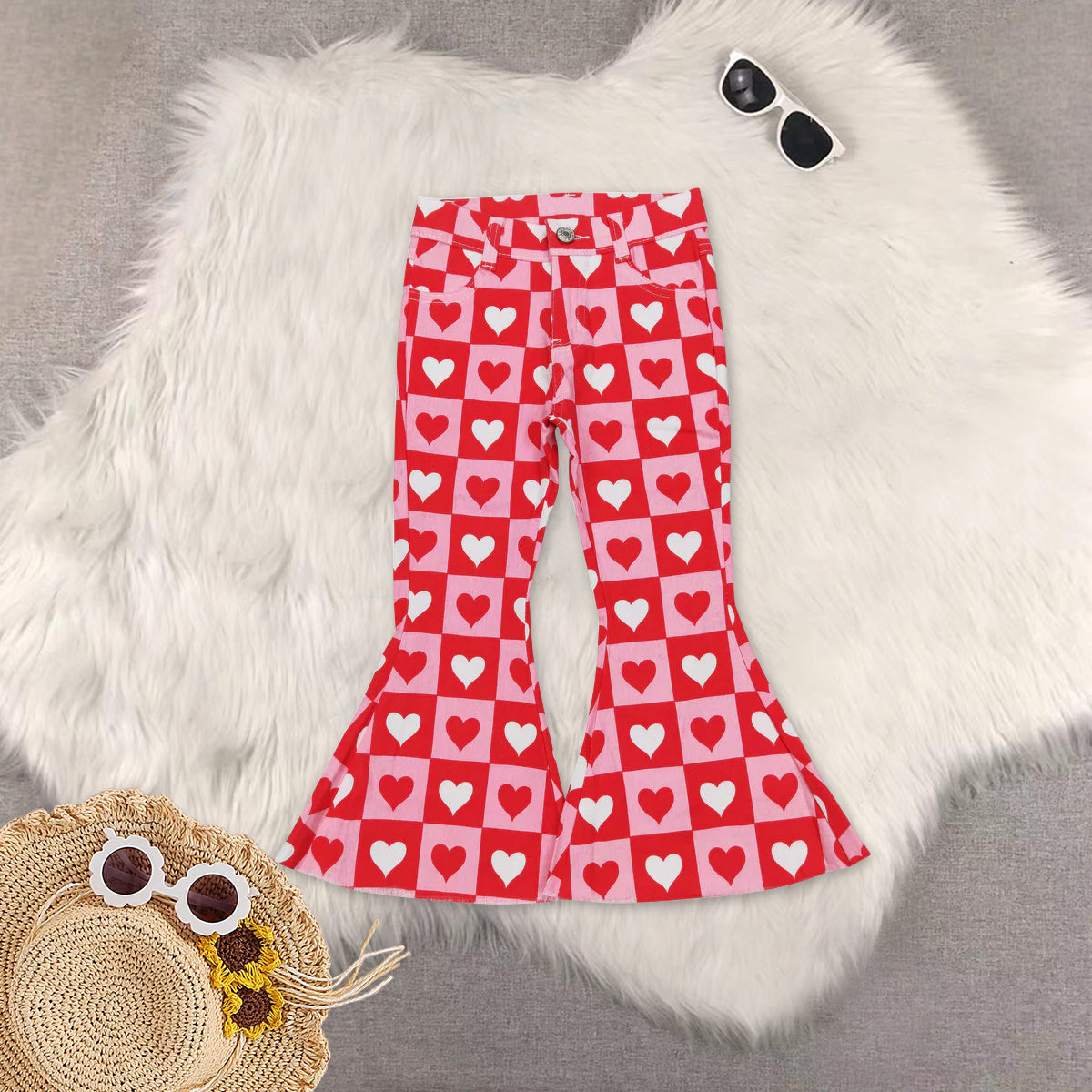 RTS NO MOQ Sibling Baby Girls Clothes Jeans: Flared & Ripped