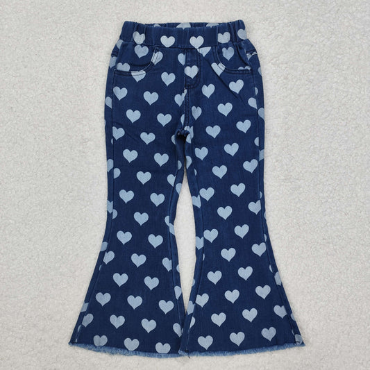 RTS NO MOQ ETA 5/7days arrived P0333 Heart pattern denim trousers