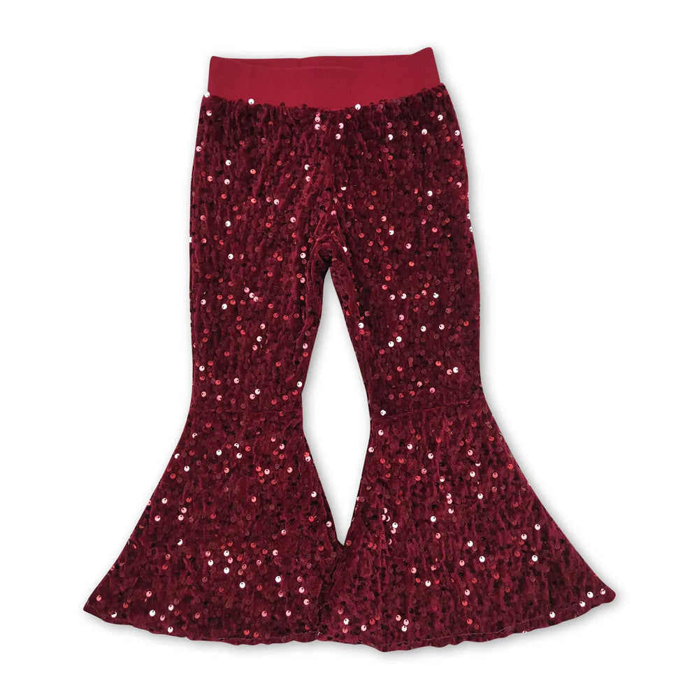 RTS NO MOQ Sibling baby girl clothes SEAUIN All Colors Sequined Gari Safety Pants add  lining（副本）