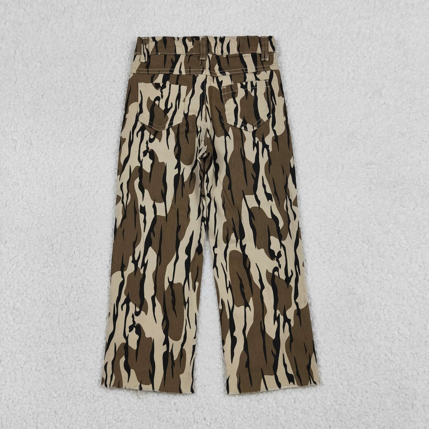 RTS NO MOQ P0373 Baby Boys Olive Camouflage Print Denim Pants Baby Boys Jeans Casual Trousers