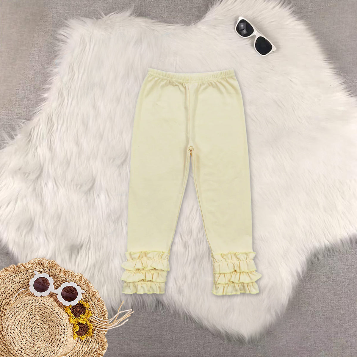 RTS NO MOQ Sibling baby girl clothes embroidery short sleeve Pants set and top and pants