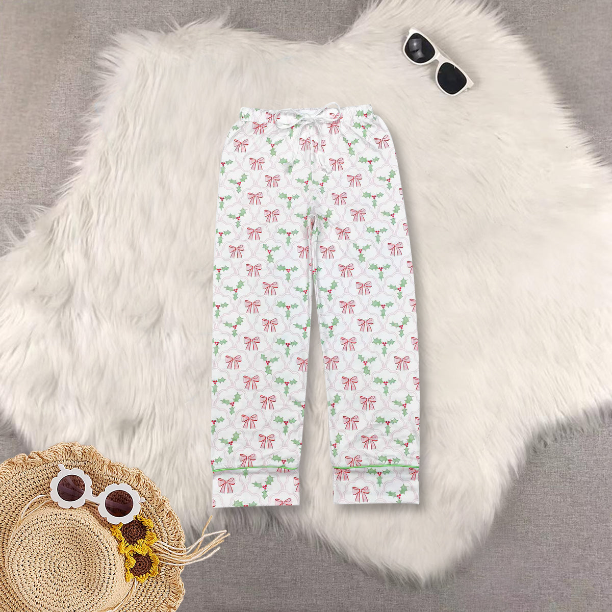RTS NO MOQ Sibling baby Girls Boys Christmas long sleeve pants sets 2 and rompers 2 and adult top and adult pants Clothes