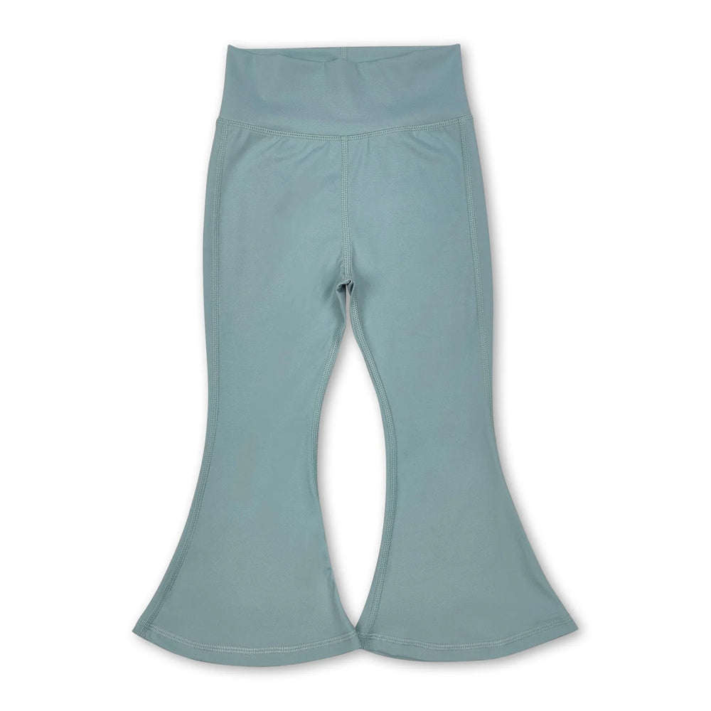 RTS NO MOQ Sibling Baby Girls Yoga Active Wear Bell Bottom Pants（副本）