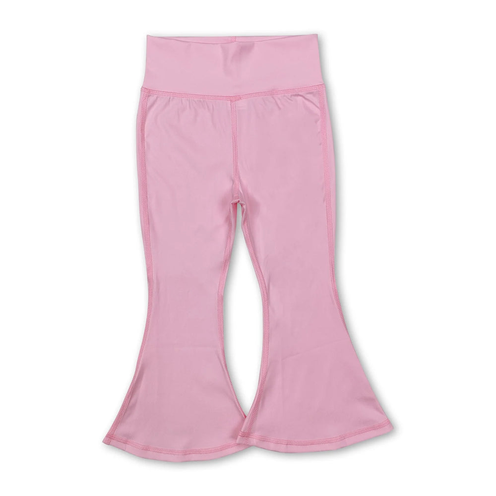 RTS NO MOQ Sibling Baby Girls Yoga Active Wear Bell Bottom Pants（副本）