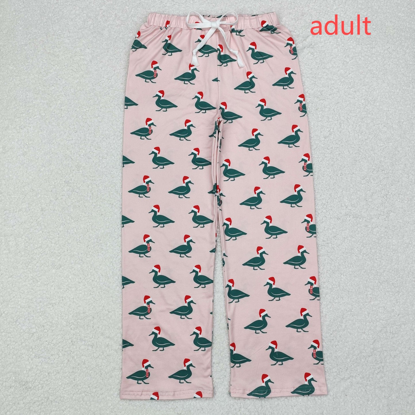 RTS NO MOQ ETA 5/7days arrived P0637 Adult female Christmas duck pink trousers