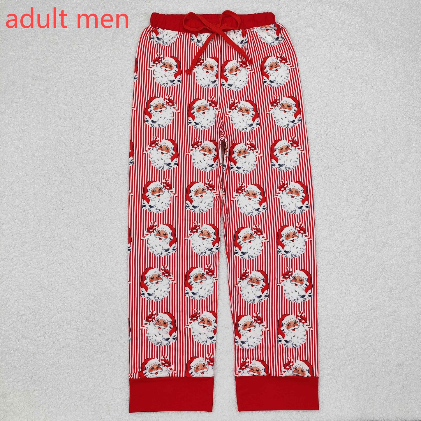 RTS NO MOQ ETA 5/7days arrived P0646 Adult male Santa Claus red striped trousers