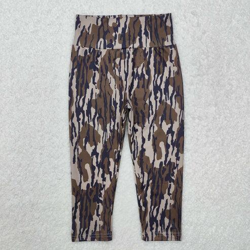 RTS NO MOQ Sibling Baby Girls Camo Active Leggings Pants Bottom Yoga Casual Wear for Infants