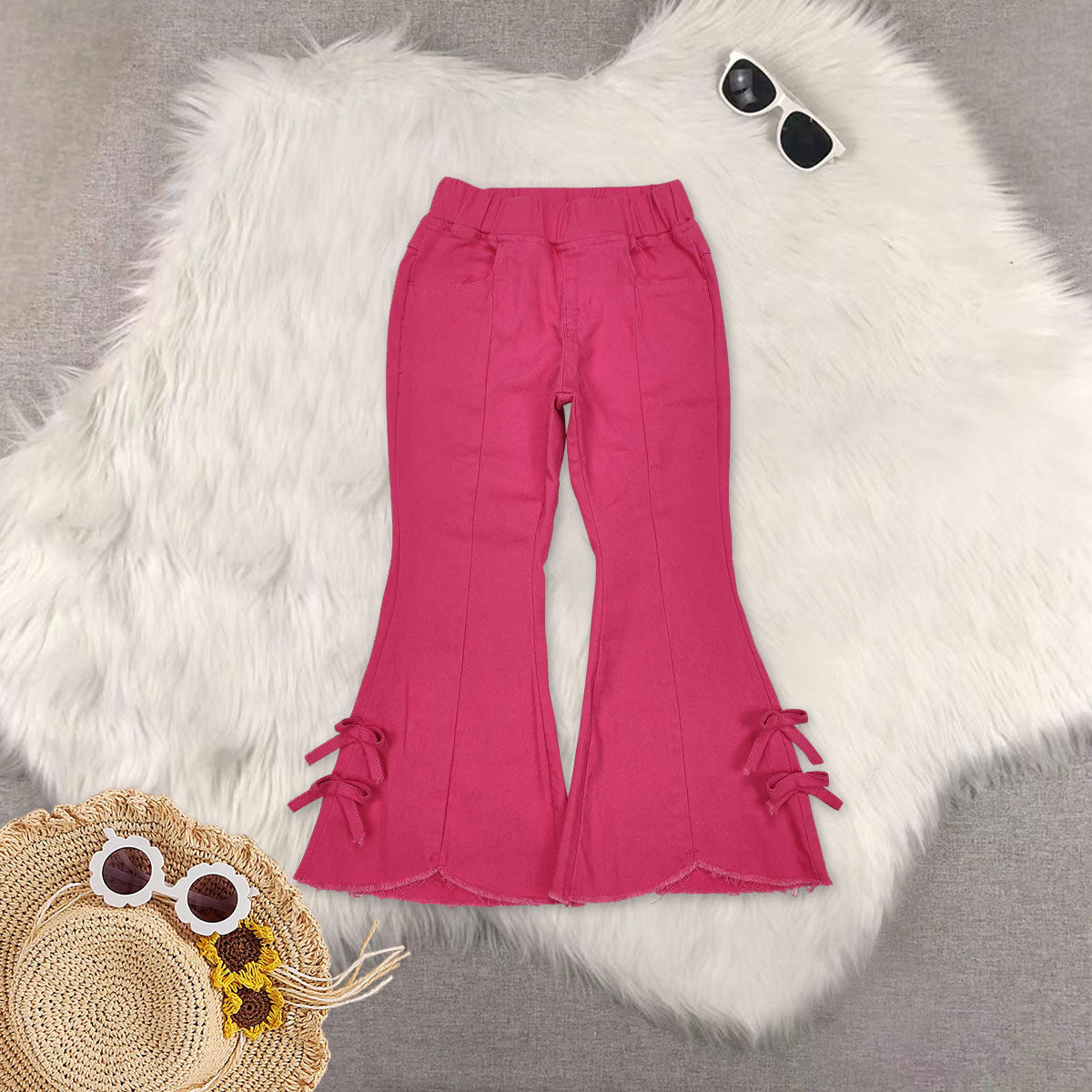 RTS NO MOQ Sibling Baby Girls hooded Long Sleeve Tops DENIM SETS and top and jeans
