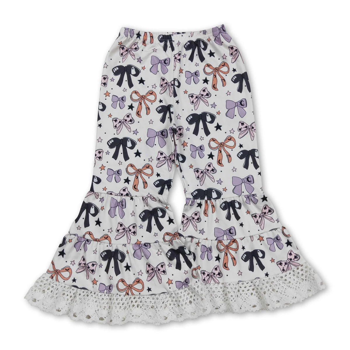 RTS NO MOQ Sibling Baby girl clothes halloween pants and adult pants