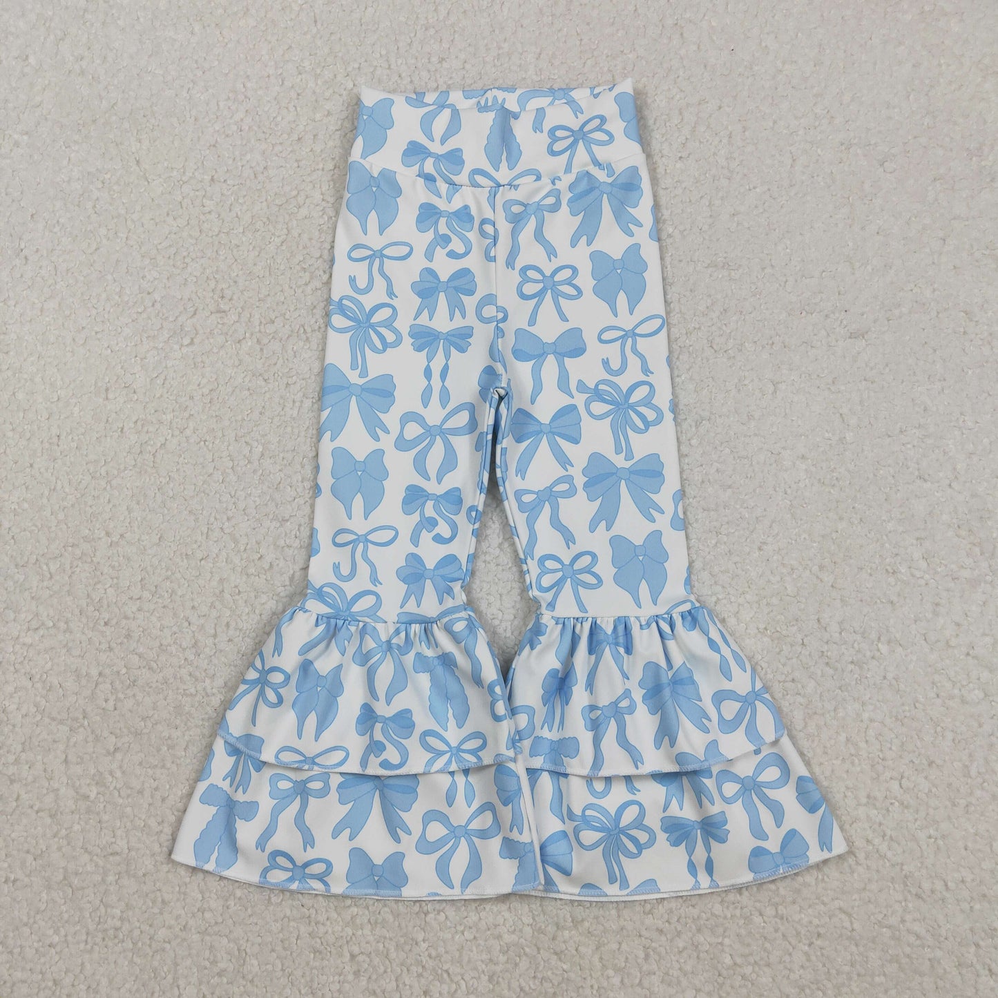 RTS NO MOQ Sibling Baby girls clothes Summer yoga bow long pants