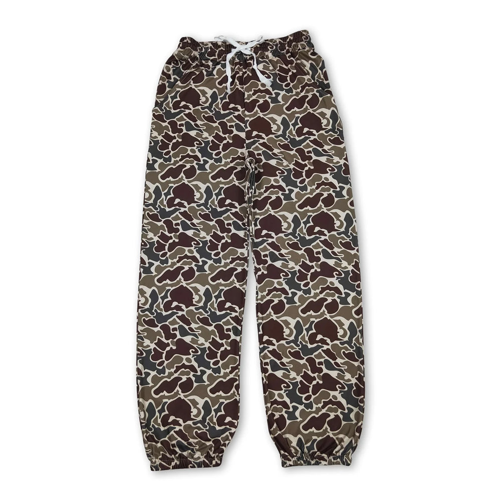 RTS NO MOQ Sibling yoga fabric Adult Women Camo Print Yoga Active Legging Pants Casual Bottom