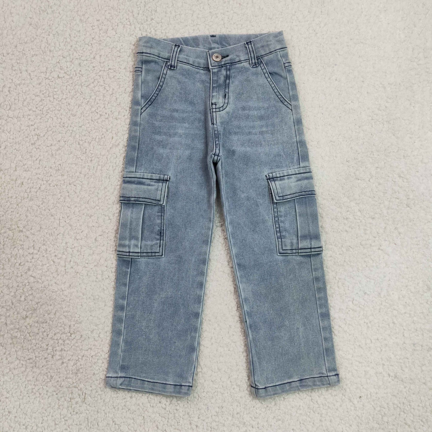 RTS NO MOQ cotton P1049 Baby Girls Navy Fashion Denim Jeans Casual Long Denim Pants