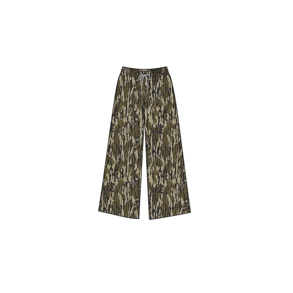 (Preorder new) No moq Yoga Girls Wood Camo Yoga Active Pockets Straight Pants Bottom